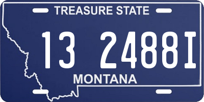 MT license plate 132488I