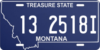 MT license plate 132518I