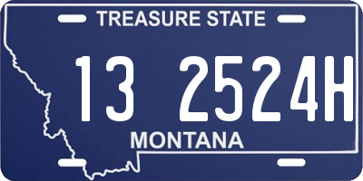 MT license plate 132524H