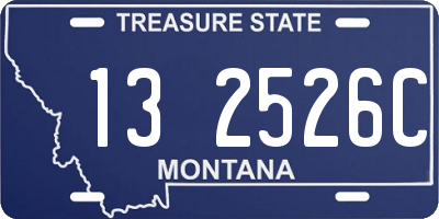 MT license plate 132526C