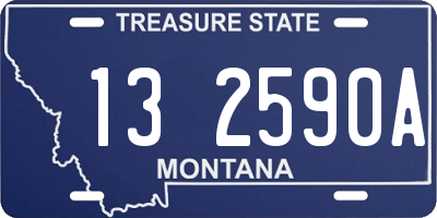 MT license plate 132590A