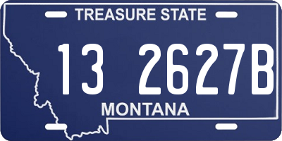 MT license plate 132627B