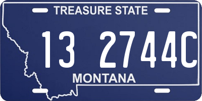 MT license plate 132744C