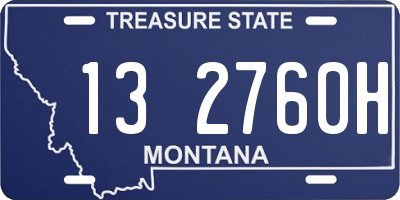MT license plate 132760H