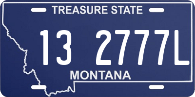 MT license plate 132777L