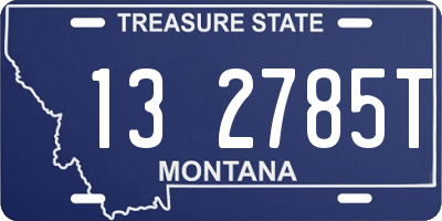 MT license plate 132785T