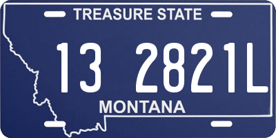 MT license plate 132821L