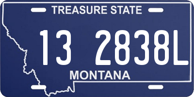 MT license plate 132838L