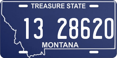 MT license plate 132862O