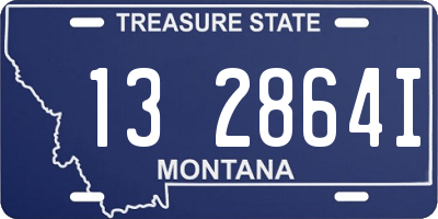 MT license plate 132864I