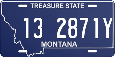 MT license plate 132871Y