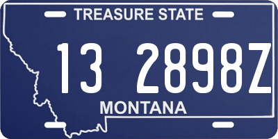 MT license plate 132898Z