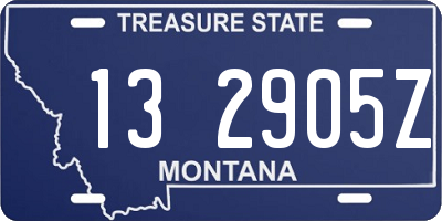MT license plate 132905Z