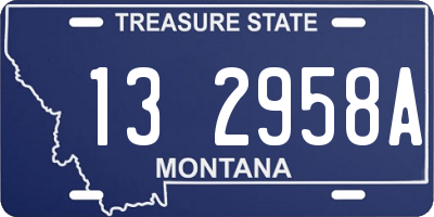 MT license plate 132958A