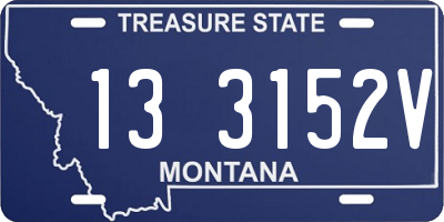 MT license plate 133152V