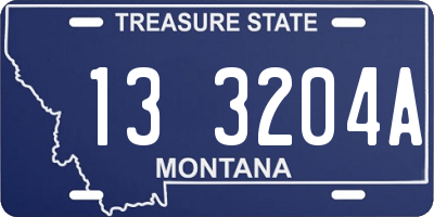 MT license plate 133204A