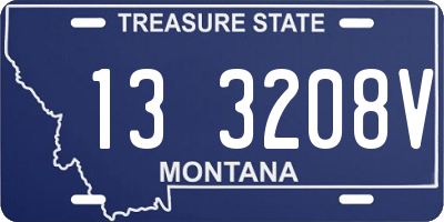 MT license plate 133208V