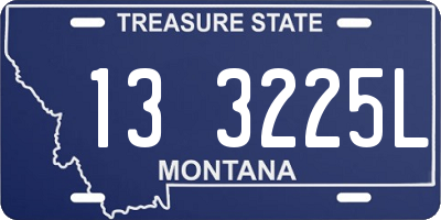 MT license plate 133225L