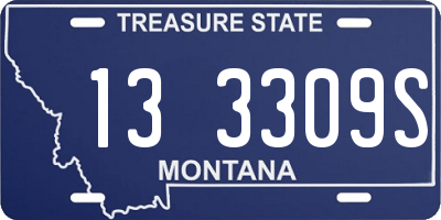 MT license plate 133309S