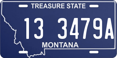 MT license plate 133479A