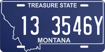 MT license plate 133546Y