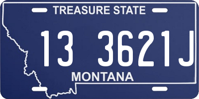 MT license plate 133621J