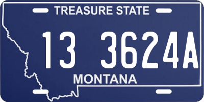 MT license plate 133624A