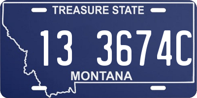 MT license plate 133674C