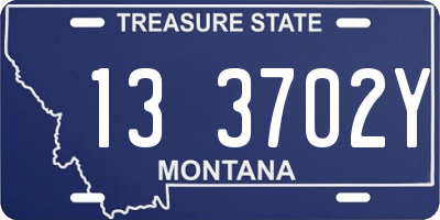 MT license plate 133702Y