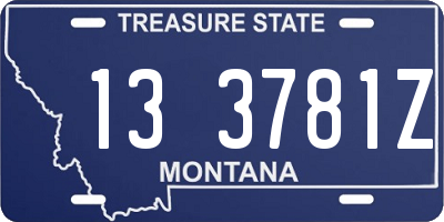 MT license plate 133781Z