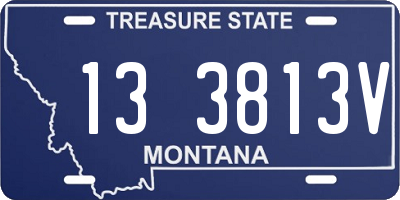 MT license plate 133813V