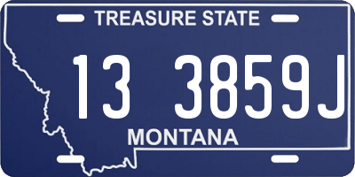 MT license plate 133859J