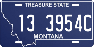MT license plate 133954C