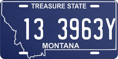 MT license plate 133963Y