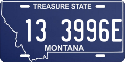 MT license plate 133996E