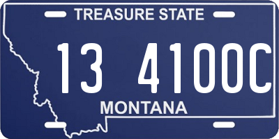 MT license plate 134100C