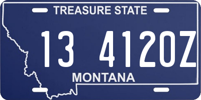 MT license plate 134120Z