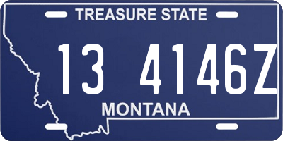 MT license plate 134146Z
