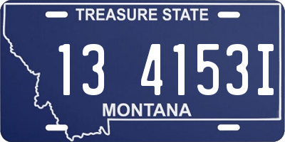 MT license plate 134153I