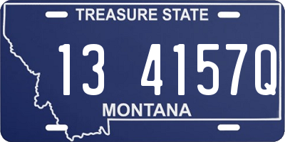 MT license plate 134157Q