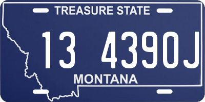 MT license plate 134390J