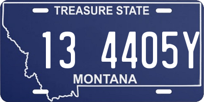 MT license plate 134405Y