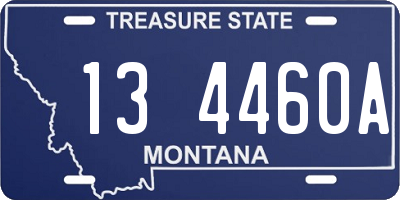 MT license plate 134460A