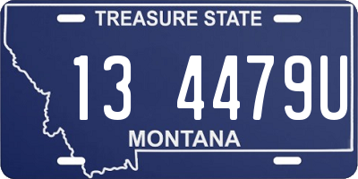 MT license plate 134479U