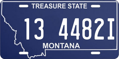 MT license plate 134482I