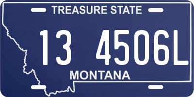 MT license plate 134506L