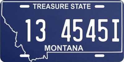MT license plate 134545I