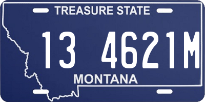 MT license plate 134621M