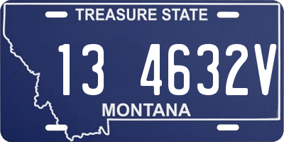 MT license plate 134632V