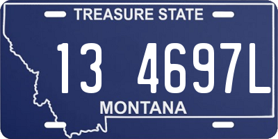 MT license plate 134697L